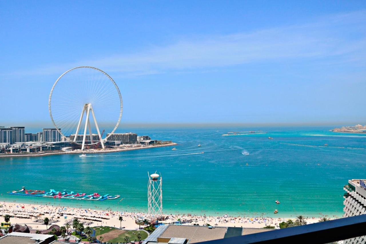 Full Seaview⎮High Floor⎮3 Minutes To The Beach 迪拜 外观 照片